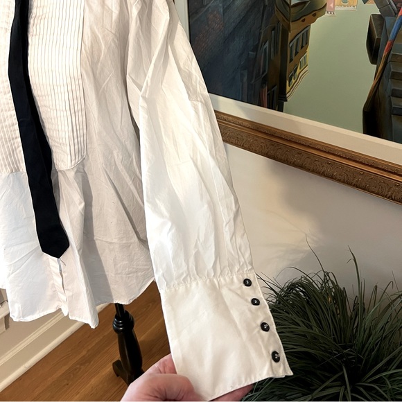 Free People Tuexedo top with tie - Picture 3 of 5